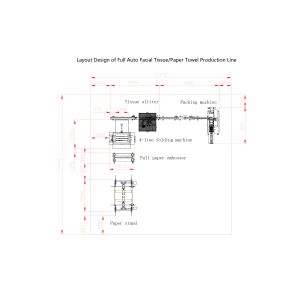 Hand Towel Tissue Production Line With Full Embossing Inverter Control