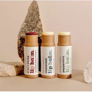 0.5oz Kraft Paper Lip Balm Tubes , Cardboard Deodorant Paperboard Push Up Tubes