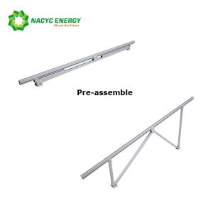 All Aluminum Flat Roof Solar System With Adjustable Angle