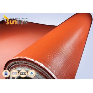 Red Double Sides Fiberglass Fabric Fireproof High Temperature Thermal Insulation