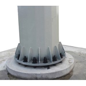 Customizable Hot Dip Galvanized Single Tube Communication Tower Easy To Install