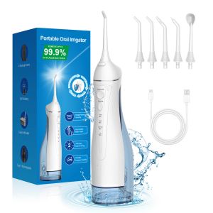 Cheap Portable Cordless Water Flosser Piks 300ml Oral Irrigator for Deep Cleaning Teeth 3 Modes Rechargeable IPX7 Waterproof for sale