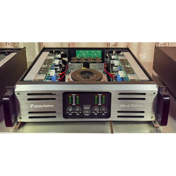 4 Channel Power Amplifier with Traditional Design for Wide Range of Audio