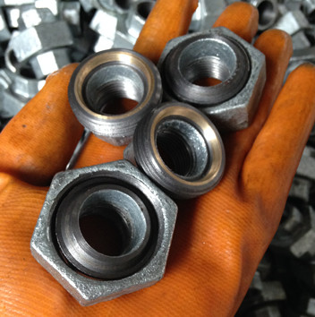 galvanized malleable iron pipe fitting-brass union