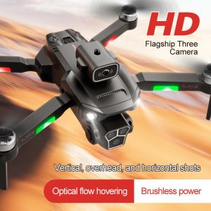 Effortless Flying M1s Drone With 4k Hd 3 Lens Camera Wifi Fpv Brushless 360
