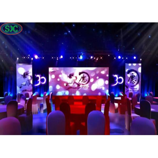 Indoor P4 Full Color Hanging LED Screen Video Wall 1/8 Scanning With Die Casting