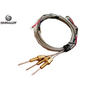 High Temperature Mineral Insulated Thermocouple with Extension Cable Plug