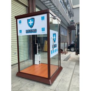 Disinfection System with Gas Disinfection Channel for Public Place Treatment