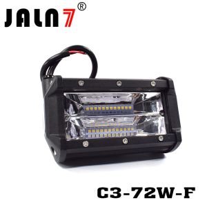 LED Light Bar JALN7 72W 3Rows Flood LED Driving Lamp Super Bright Off Road
