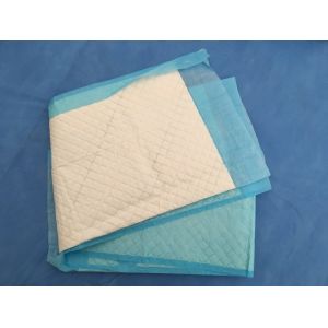 Standard disposable sterilized C-section pack with underpad