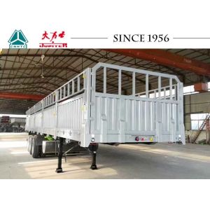 Durable 13 Meter Drop Side Dump Trailer 40 Tons Payload With Impact Resistance