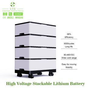 Home Solar Lifepo4 Lithium Ion Stackable Battery Pack 100v 200v 300v 400v 100ah