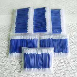 3" Short Sponge Q Tips Micro Pointed Polyurethane Foam Cleaning Swabs