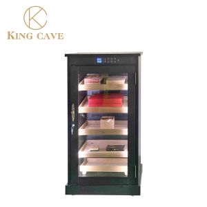China High End Cedar Wood Electric Cigar Cooler With Locker Cigar Humidor Cabinet on sale
