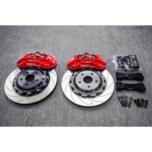 TEI Racing BBK For Toyota Camry Installed Big Brake Kits 4 Piston Calipers P40NS