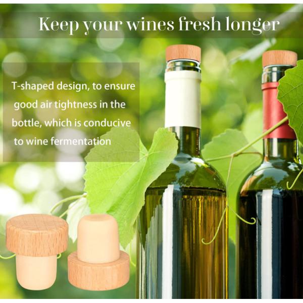 Aluminium-Plastic T-Plug Wine Bottle Cork for Customized Glass Butt Plug Top Wine Plug