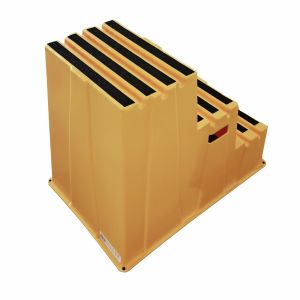 Gorilla Ladders 3-Step Plastic Step Stool Custom Color Foldable 500 Lbs Weight