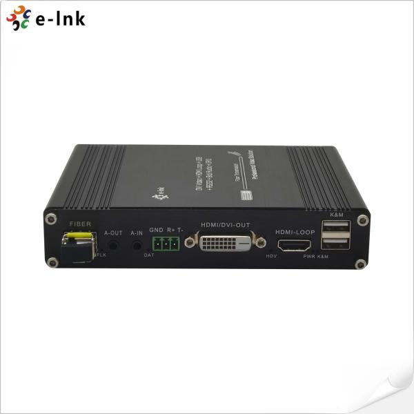 1Ch 1080P DVI + USB KVM + 1Ch RS232 + 1Ch Bidi Stereo Audio + 1Ch GPIO over