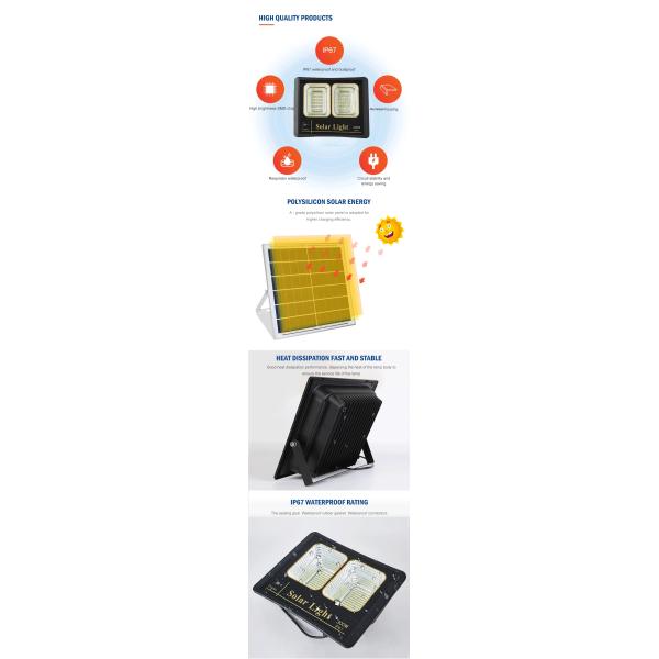 300w High Power Led Flood Light Solar Floodlight Waterproof IP65 High Lumen
