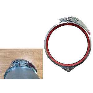 Normal Pressure 80mm Quick Release Pipe Clamp Thinckness 1.0mm Ventilation Pipe Accessories