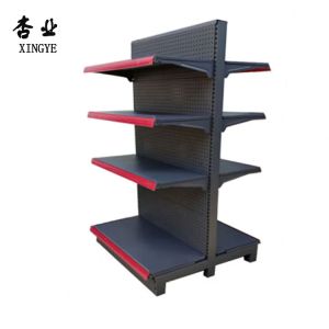 Factory Custom size color rak supermarket grocery store shelf black retail