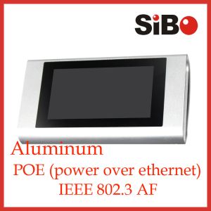 On Wall POE Rugged metal silver Tablet , touch panel For home automation,