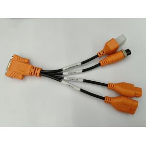 3-in-1 Motorcycle OBD2 Cable Adapter for PGO 6Pin HARTFORD 6Pin KYMCO 3Pin SYM