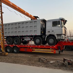 XM Group 4 Axle Low Bed Trailer Hydraulic Front Load Gooseneck Detachable Lowboy