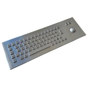 KIOSK IP65 / IK07 Industrial Keyboard With Trackball waterproof dustproof Front