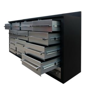 Functional Storage Cabinet Metal Workbench with Drawers for Spare Tools and