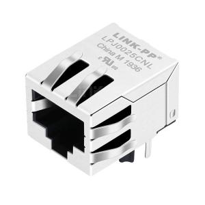 Cheap XFMRS XFATM10-COMBO1-4MS Compatible LINK-PP LPJ0025CNL 10/100 Base-T Tab Down Without Led Single Port 8P8C Jack Keystone RJ45 Connector for sale