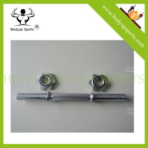 14" Spinlock Dumbbell Bar Weight Lifting Training Handle With Metal Collars