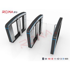 Fingerprint Retractable Flap Wing Barrier Pedestrian Control Speed Gate