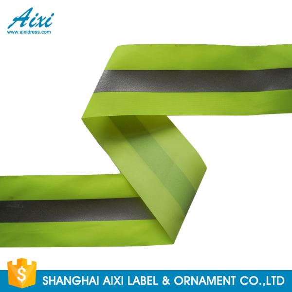 Quality 100% Polyester Ribbons Reflective Safety Tape Single Sided With Offer Printing wholesale