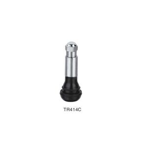 EPDM Rubber Valve Stem TR414C , Snap In Snap In Tire Valve With Cap