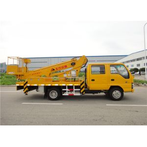KaiFan Aerial Work Platform , Three Section 14M Telescopic Boom Work Platform