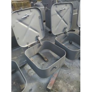 Non - Weathertight Ship Hatch Cover 6 Wedge Shape Dogs Round Angle