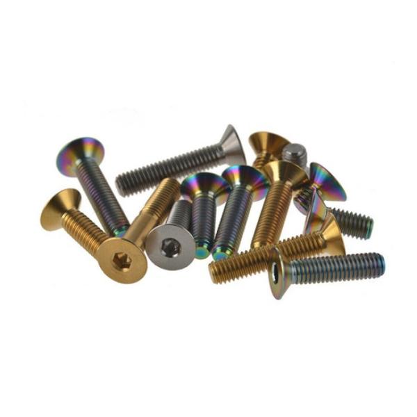 Quality M6 Titanium Bikes Flat Head Allen Ti Bolts Screws wholesale