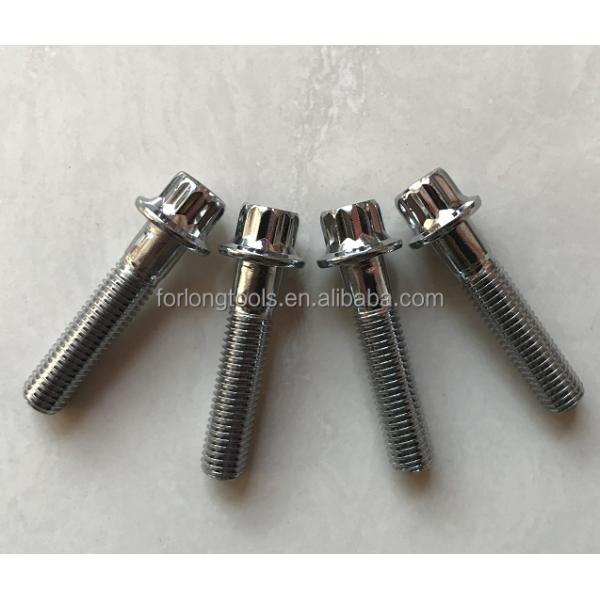 Sprint Car 12 PT BBS RS/RX Split Rim Bolts M7 x 32 Steel Bolts within Chrome-plated for ISO Standard