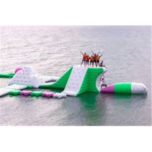 Outdoor Inflatable Floating Water Park Games / Inflatable Sea Waterpark For Hot