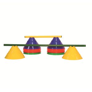 Tourtop Floral Custom Logo PE Agility Soccer Cones And Holder For Training Flat
