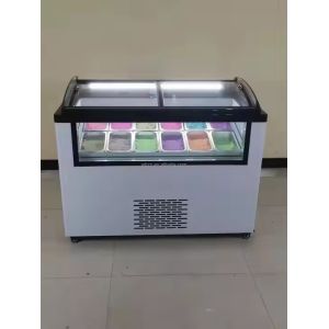 Commercial Use Hard Ice Cream Popsicle Display Freezer Gelato Ice Cream Display