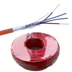 Copper Conductor 2 Cores Decorative Round Electric Smoke Detector Sensors Fire