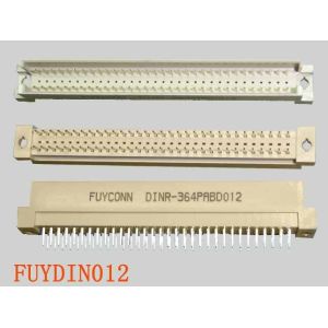 China 3 rows 64 Pin Eurocard Male R Type DIN 41612 Straight Terminals Connector on sale