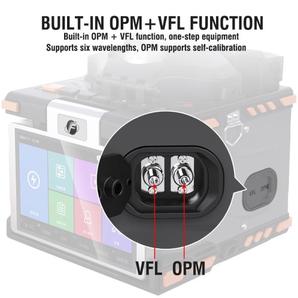 FTTH Fiber Optic Welding Splicing Machine 6 Motors Optical Fiber Fusion Splicer
