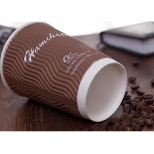 Triple Environmentally Friendly Disposable Cups For Hot Drinking / Coffee