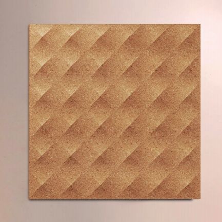 Quality Acoustic Cork Wall Tiles with Geometric Surface, Customized Shape wholesale