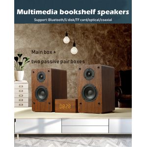 Rhythm Rechargeable Bookshelf Speakers with USB Connection and Music Function