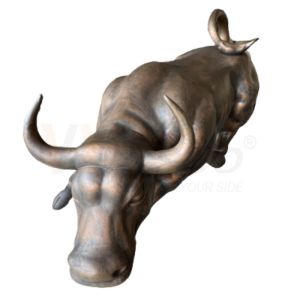 China Antique Bronze Cow Shape Sculpture Bending Custom Stainless Steel Fabrication on sale
