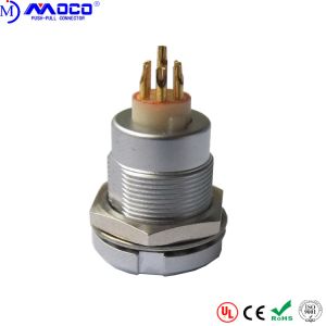 ECG 2B 304 4 Pin Female Circular Push Pull Connectors With Two Nuts PPS